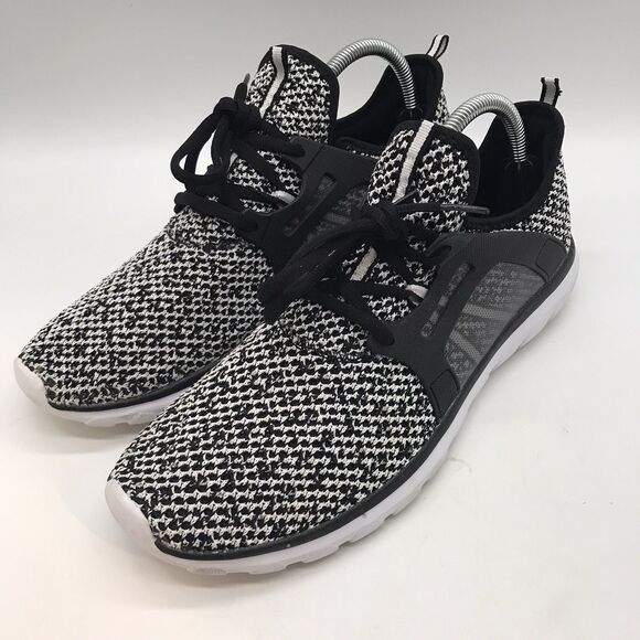 Champion SpeedKnit Sneakers Women's 11  Running Shoe Black White Lace Up Trainer - Picture 3 of 9